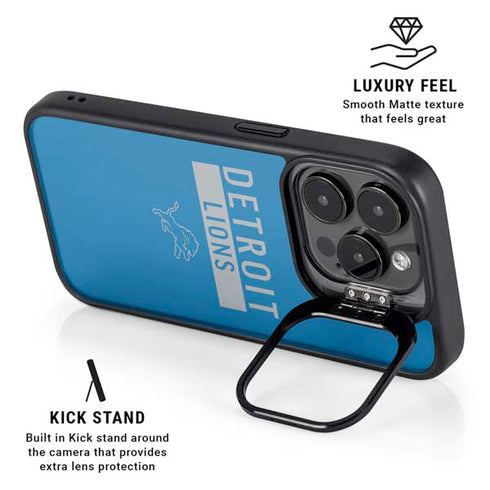 NFL Detroit Lions Blue Performance Series iPhone 16 Pro Kickstand Case